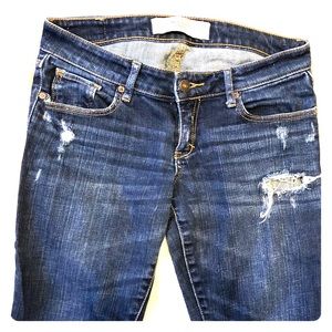 Abercrombie destroyed super skinny jeans